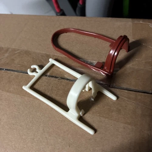 Vintage Fisher Price Little People Western Town Brown. And White  Horse Harness