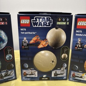 Star Wars Lego 9674 Naboo Starfighter 9675 Sebulba Podracer 9678 Twin Pod Cloud