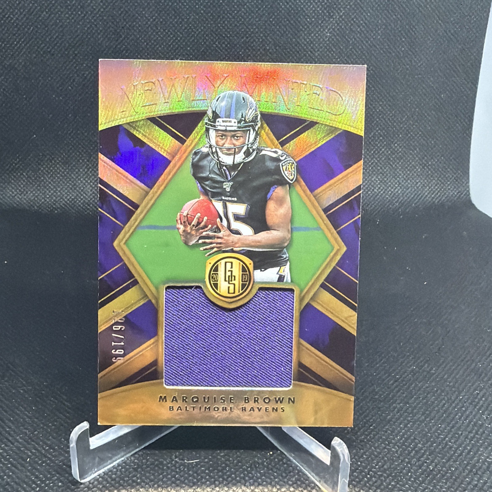 Marquise Brown Panini Gold Standard Newly Minted Memorabilia #NMM12 Base