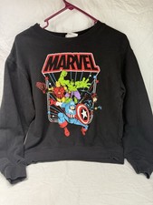 Sudadera con Gráfico Marvel Superhéroe Negra Talla XS Unisex