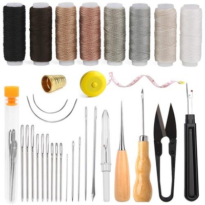 BAGERLA Upholstery Repair Sewing Kit Heavy Duty Sewing Kit with Awl Tools, Se...
