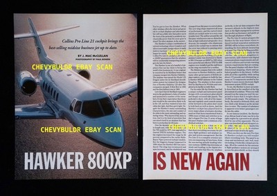 2002 Hawker 800XP Private Jet Airplane Info Article ''...is New Again''