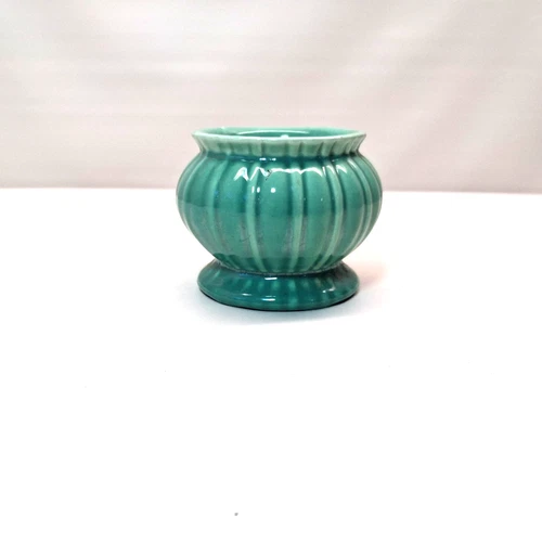 Vintage Stangl Green Fluted Pedestal Planter AS IS Bargain USA