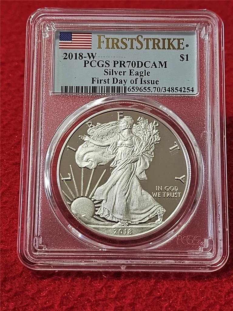 2018 American Eagle PCGS Certified Silver Bullion Coins for sale