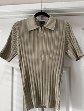 Reunion menswear. Ribbed Sweater. Men  s S Collared Beige Sweater. Men  s Sweaters