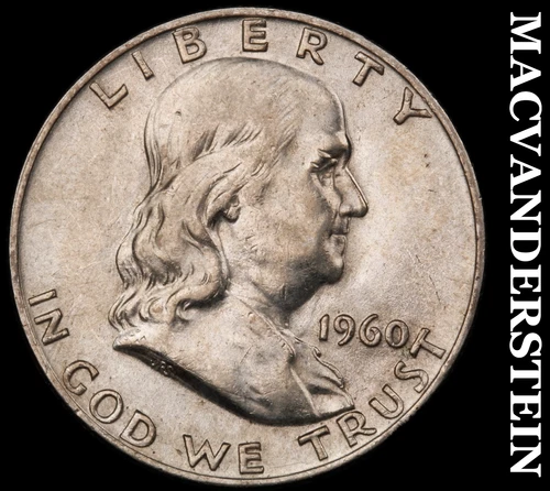 1960-D Franklin Half Dollar- Silver- Scarce High Grade Luster No Reserve #J1494