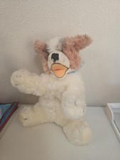 Steiff Cosy Molly Dog 6620/00 Vintage Plush 1959 1967 Dralon Bayer Germany