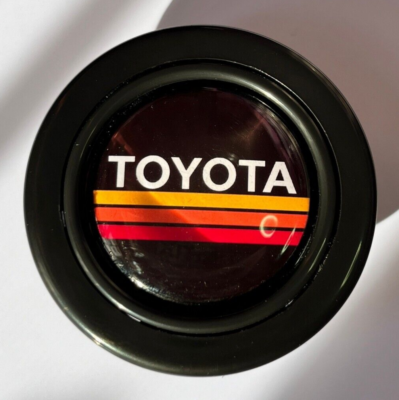 RETRO TOYOTA TRD LINE BLACK Horn Button for SPARCO OMP MOMO