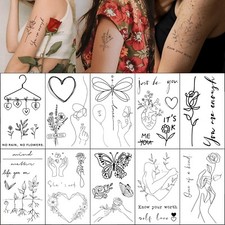 Self Love Temporary Tattoos Healing Process Self Growth Mental Health Tattoos
