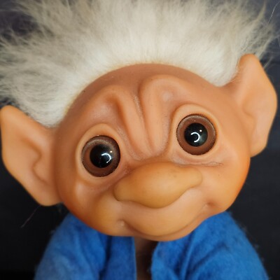 1977 Norfin Thomas Dam Troll 604 Doll Denmark Elf Ears White Hair