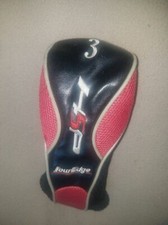 slightly used Tour Edge H5P fairway 3 wood Headcover, black/red, free S H