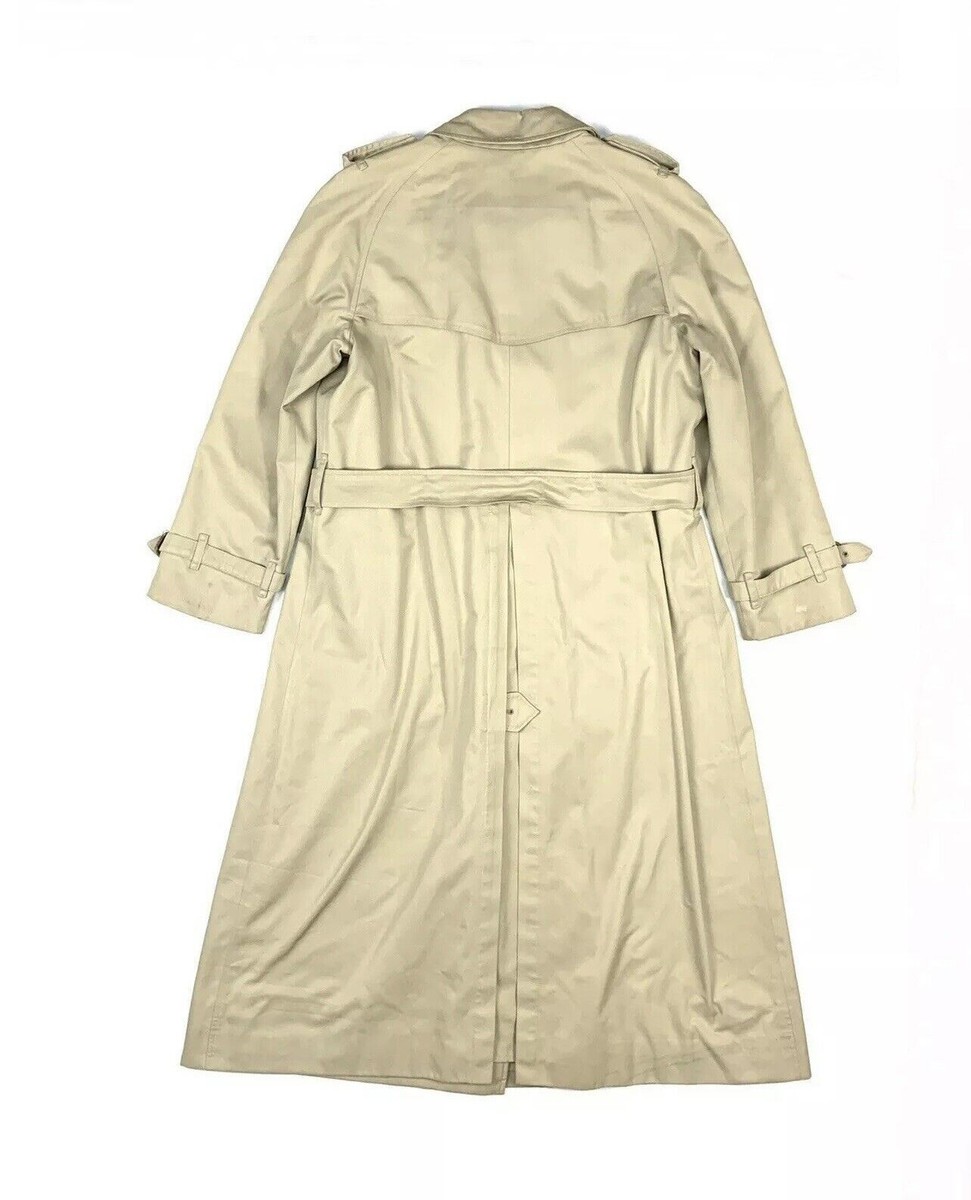 Vintage Burberry Trench Coat Tan MAC NOVA Check Gabardine
