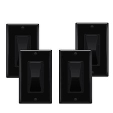 4PK Single Pole/3 Way BK Dimmer Switch for Dimmable Light CFL 600W / LED 150W