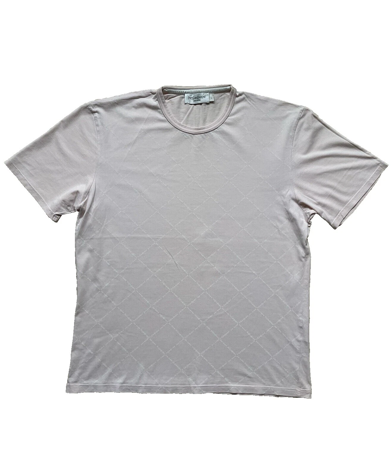 Saint Laurent 几何图案棉男士 t 恤