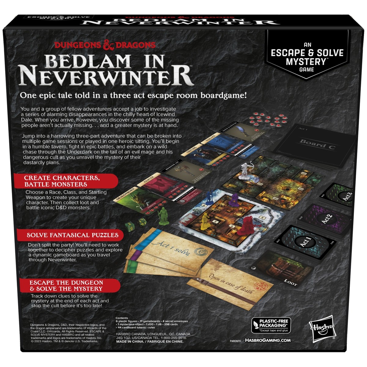 Dungeons & Dragons Bedlam in Neverwinter Escape Room Board Game | eBay