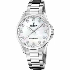 Festina F20654/1 Women's Solar Energy Stainless Steel Watch