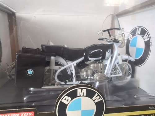 TOOTSIETOYS 3304 1/10TH 1960 R60-2 WHITE/BLACK BMW MOTORCYCLE & SIDECAR MODEL. - Picture 6 of 6