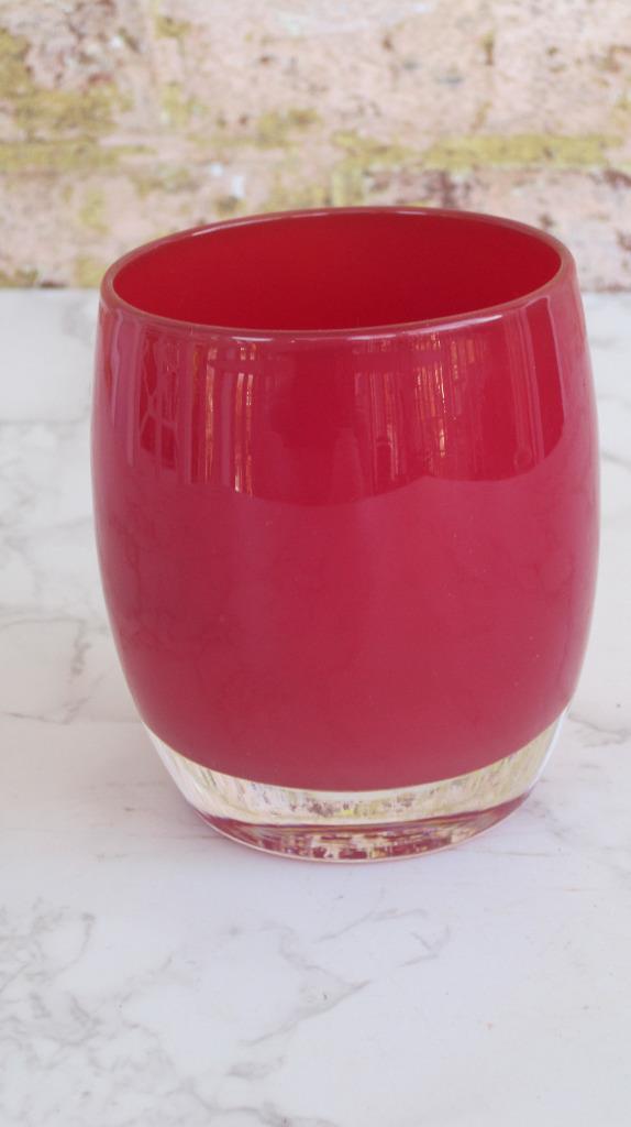 Glassybaby Red Votive Candle Holder eBay