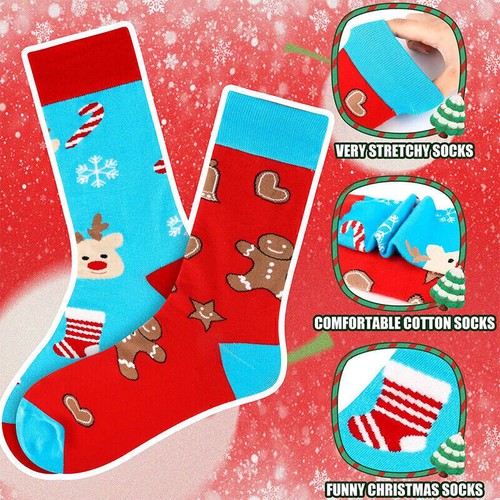 24-Day Countdown Christmas Socks Advent Calendar Gift for Men Women - Picture 6 of 10