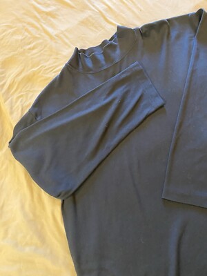 Bobbie Brooks Anywear Womens Black Mockneck Long Sleeve Pullover T-shirt Sz 2X
