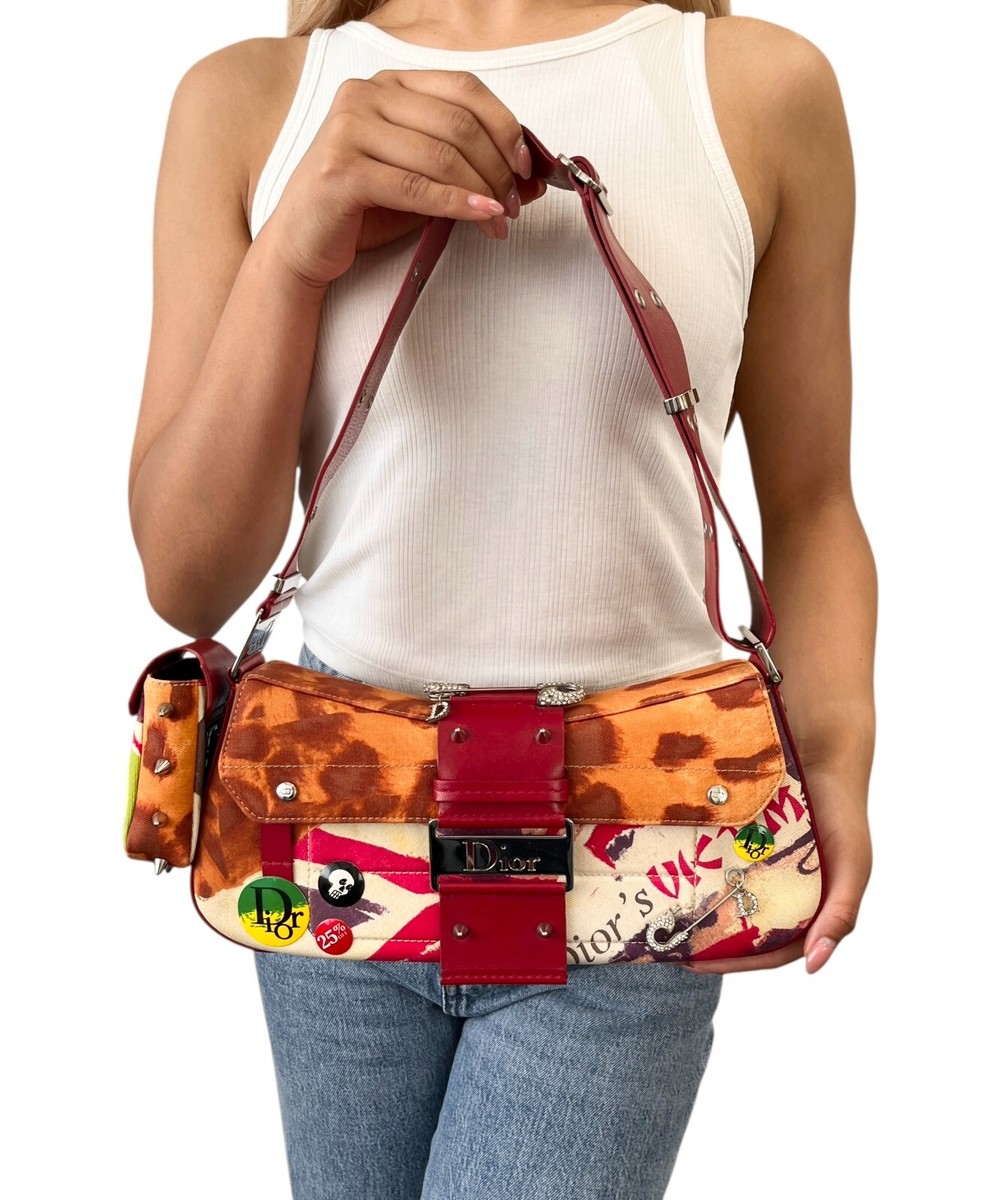 ✨極美品✨Christian Dior ★ Vintage ★ unisex ★ Christian Dior Vintage Logo Street Chic Columbus Victim Shoulder