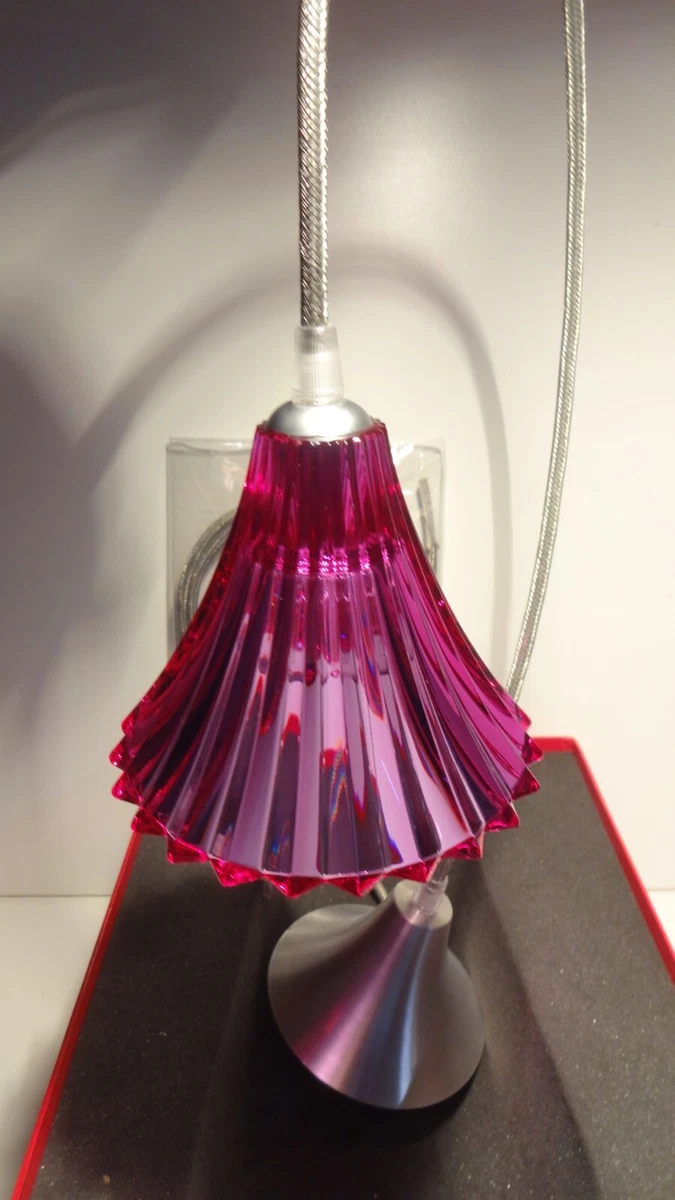 BACCARAT CRYSTAL MILLE NUITS PENDANT LIGHT PEONY PINK