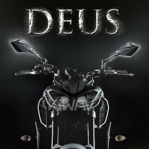 Motorcycle Mirrors Deus Black and Carbon M10 for Suzuki Gladius GSX 1400 1200 - Picture 9 of 12