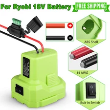 Battery Adapter DIY Power Wheels Converter W/Fuse Holder for Ryobi 18V 14 Gauge