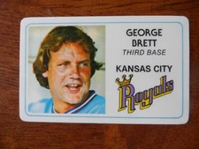 1981 PERMA-GRAPHICS CREDIT CARD GEORGE BRETT KANSAS CITY ROYALS A-1659