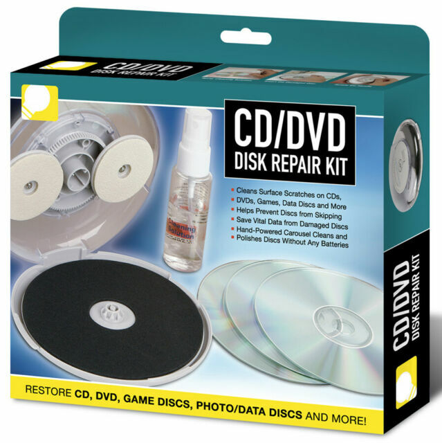 Cd/dvd Disc Repair Kit Fix Scratches and Skips Protect Data for sale