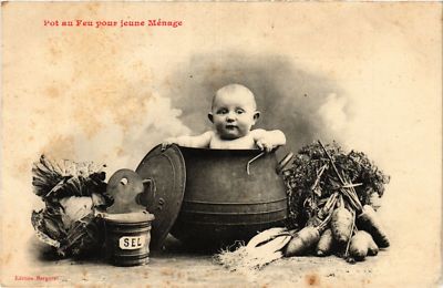 CPA AK A.BERGERET Pot au Feu pour jeune Menage (745690)