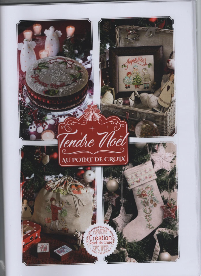 French cross stitch mook Tendre Noel Christmas book Veronique Enginger reprint - Image 2 of 2