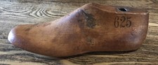 Vtg Wood Cobbler Shoe Form Wooden Mold Stamped w Top Hole For Holder Primitive