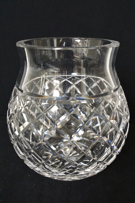 WATERFORD Crystal LISMORE 6" Biscuit Barrel NO LID IRELAND