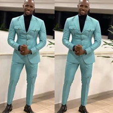 Fashion Men Safari Jacket Wedding Groom Casual Outdoor Hunting Coat Peated Pant