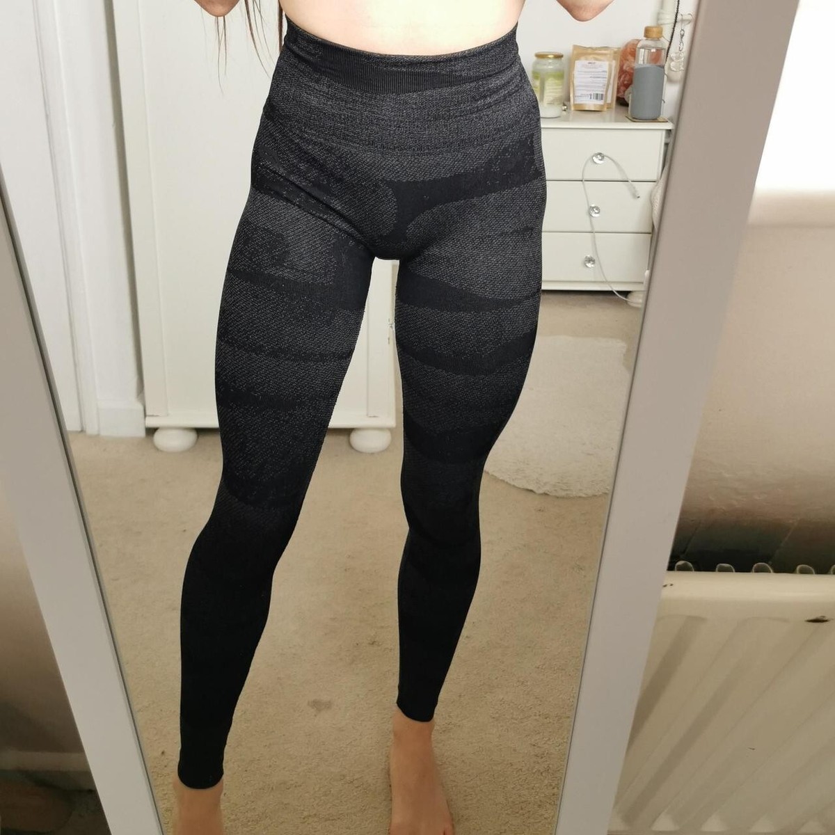 Pursue Fitness Black Boost Seamless Gym Leggings Camo Pattern XS