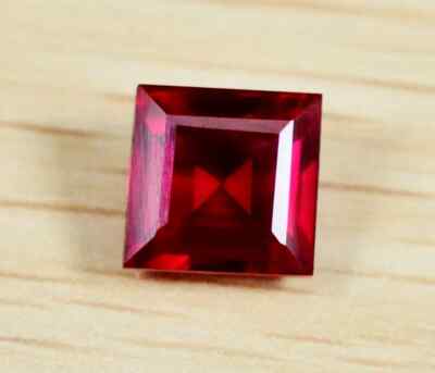Superb Natural Blood Red Ruby 6.30Ct Certified Square Cut Loose Gemstone K14