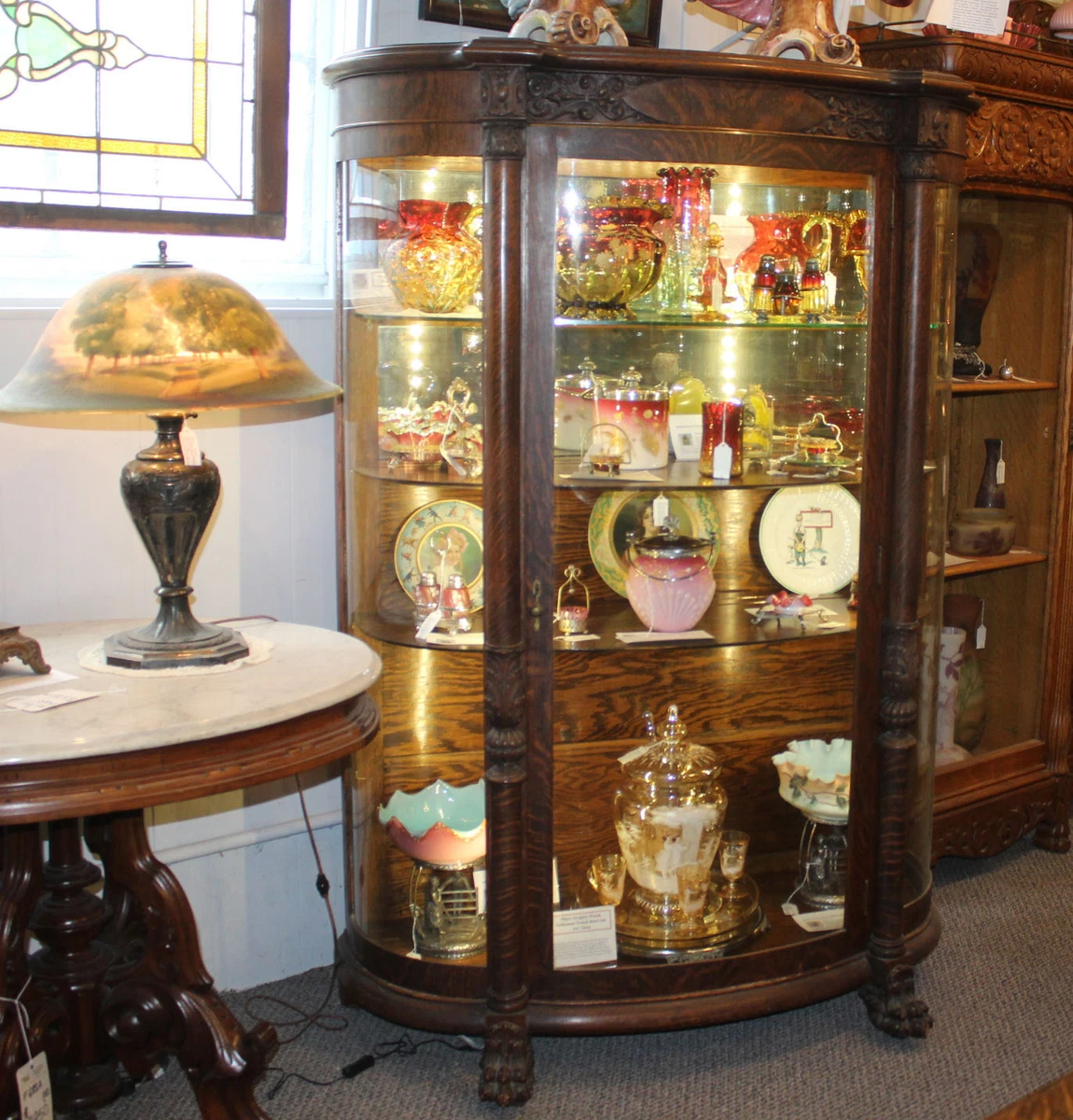 Ebay corner 2024 curio cabinet