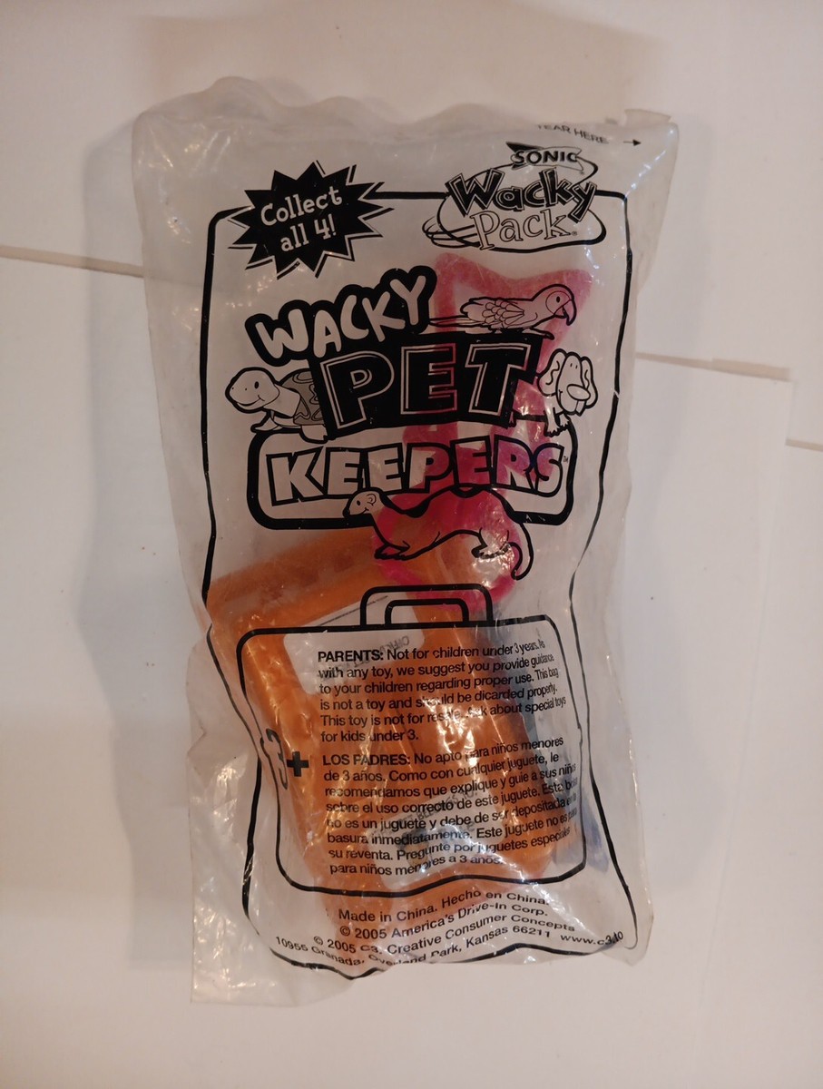 RARE SONIC 2005 Wacky Pack Pet Keepers Coney W/Original Kennel