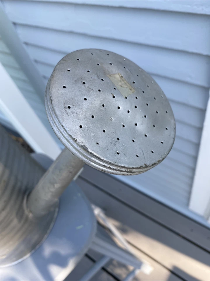 24"x17" AUTHENTIC Vintage Galvanized Zinc Metal WATERING CAN w/Spout Garden Farm - Image 2 of 4