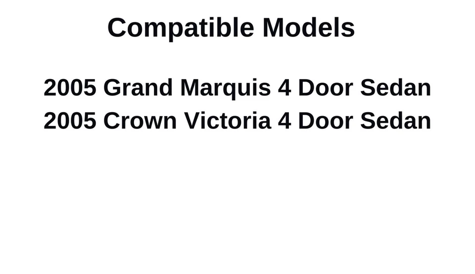 Fit 2005 Ford Crown Victoria Mercury Grand Marquis Back Window Glass Heated Foto 4 de 4