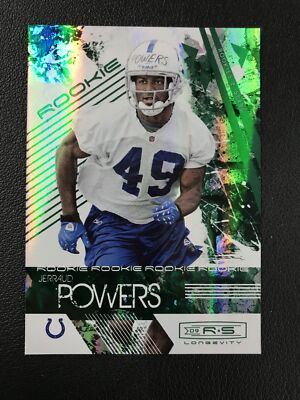 2009 Donruss Rookies & Stars #162 Jerraud Powers Green /25 Indianapolis Colts