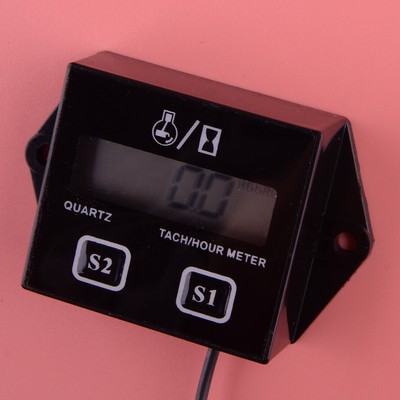 Inductive Backlit Digital Tach Hour Meter for Gasoline Powered Small Engines Set