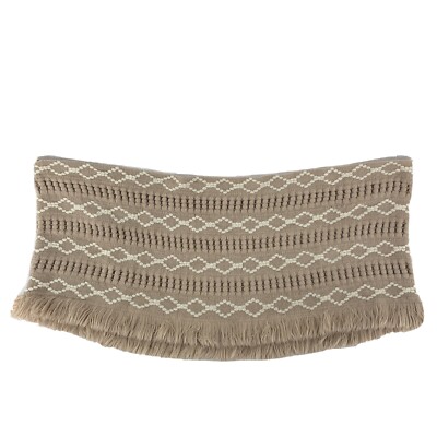 Caroline Hill Blush Pink Fringe Trim Circle Infinity Scarf Southwestern Detail