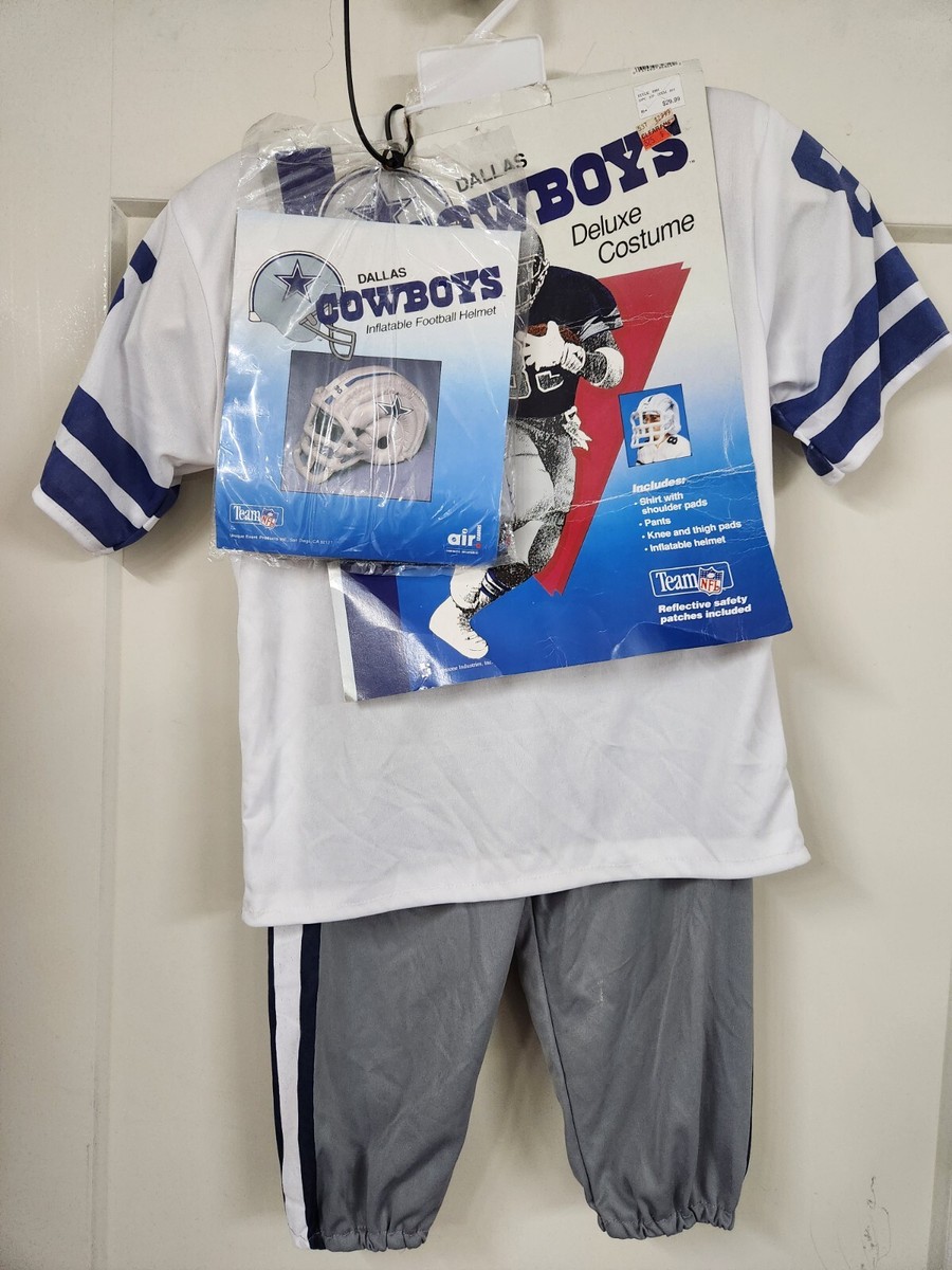 Uniforn 1992 Dallas Cowboys nfl Jersey Helmet Set Costume YOUTH