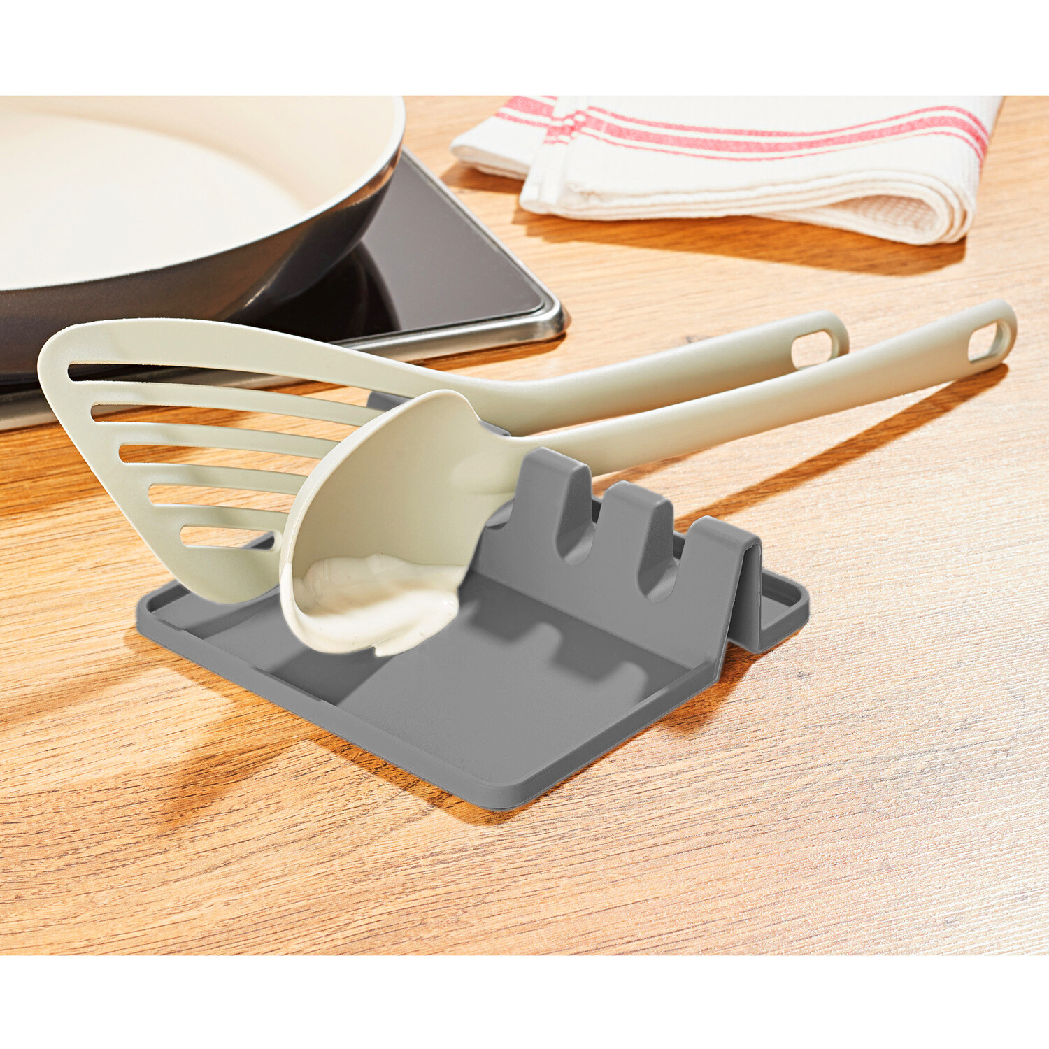 Keramik Löffelablage Schwarz - Hitzebeständiger Kochlöffelhalter Für Die Küche