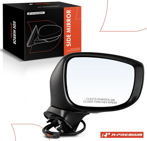 A-Premium Black Right Manual Folding Mirror w/ 9-pin for Mazda CX-5 2017-2022