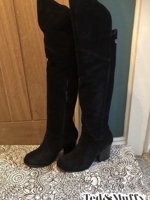 slim calf knee high boots