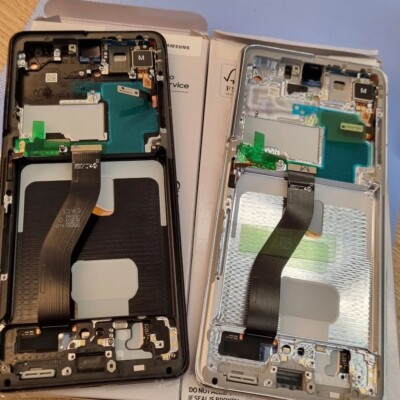 Für Samsung Galaxy S21 Ultra OLED LCD Bildschirm Display Touch Digitizer + Rahmen UK