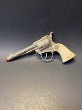 Vintage 1950s Buckaroo Metal Kids Toy Replica Cap Gun with White Grips